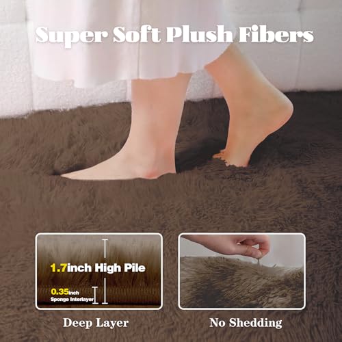 5x8 Area Rug for Living Room (Coffee / 5' x 8' (Rectangular))