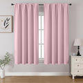 Light Pink Blackout Curtains 45 inch Length 2 Panels Set (Light Pink / 52"W x 45"L (Pack of 2))