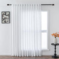 Patio White Curtains for Sliding Door (100"W x 90"L (Pack of 1) / White)