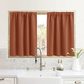 RV Curtains for Camper Windows (Burnt Orange / 34"W x 24"L (Pack of 2))