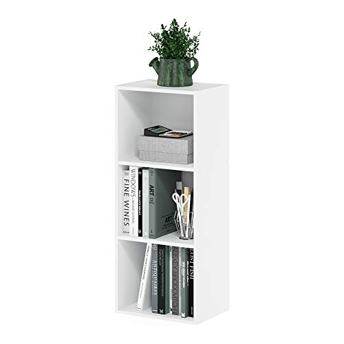 LUDER Book Shelf (White / 3-Tier Cube)