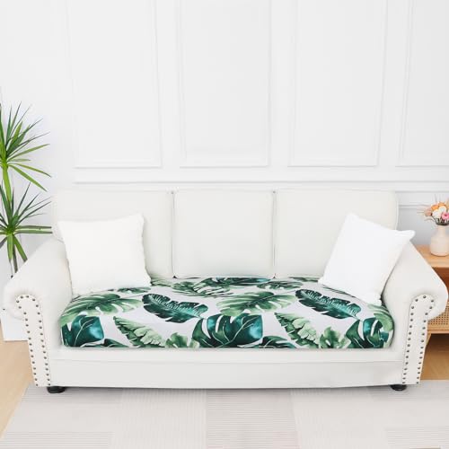 Printed Couch Cushion Covers (Green / Seat Large)