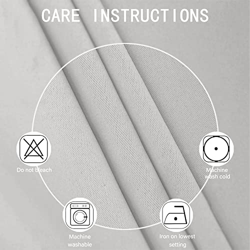 Blackout Curtains 66 x 84 inch (Light Grey / 66"W x 84"L (Pack of 2))