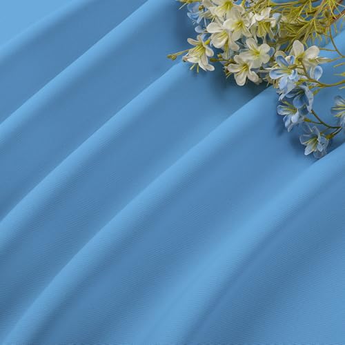 Light Blue Blackout Curtains Customize (Light Blue / Customsize)