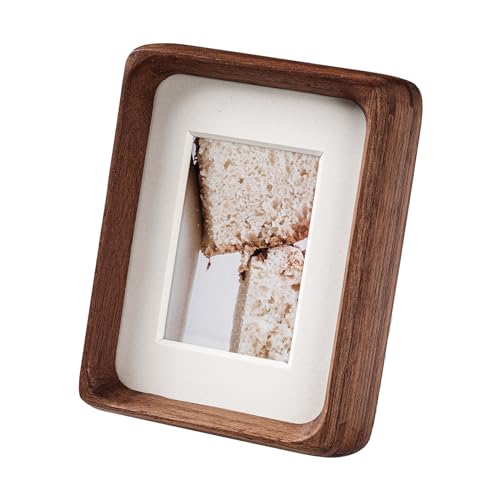 3.5x5 Picture Frame with 2.5x3.5 Mat (Walnut / 3.5X5)