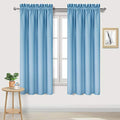 Blackout Curtains for Bedroom Living Room 42 x 63 Inch Long 2 Panels (Light Blue / 42"W x 63"L (Pack of 2))
