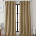Taupe Blackout Curtains for Bedroom 96 Inches Long 2 Panels (Taupe / 50"W x 96"L (Pack of 2))