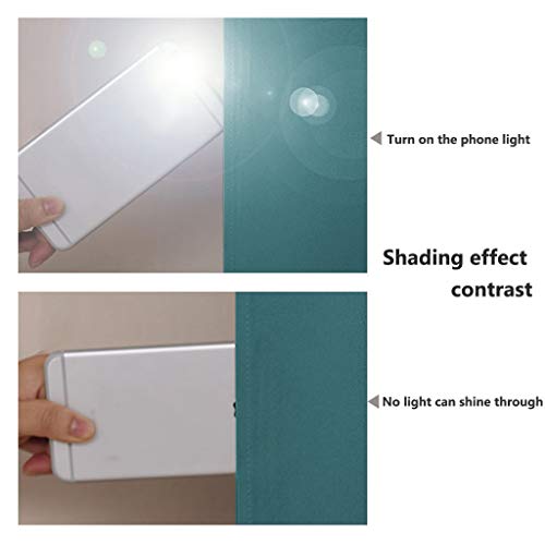 100% Blackout Blinds (Sea Teal / 46"W x 96"L (Pack of 2))