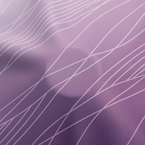 Purple and Greyish White Ombre Blackout Curtains for Bedroom 63 Inches Long (Purple and Greyish White / 52"W x 63"L (Pack of 2))