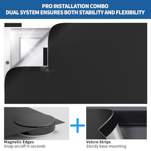 100% Blackout Curtains for Bedroom (57"W x 39"H)