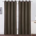 Blackout Curtains 66 x 84 inch (Chocolate Brown / 66"W x 84"L (Pack of 2))
