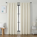 Ava Light Beige Light Filtering Curtains for Bedroom 84 Inch Length 2 Panels Set (Light Beige / 40"W x 84"L (Pack of 2))