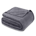 Soft Fleece Blanket Twin Size for Bed (Dark Grey / Twin (60" x 80"))