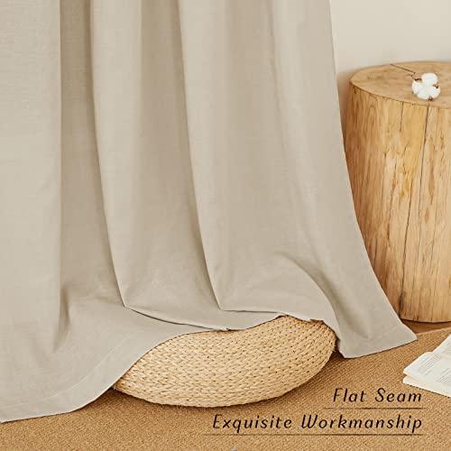 Angora Linen Kitchen Curtains 36 inch Length (Angora / 55"W x 36"L (Pack of 2))