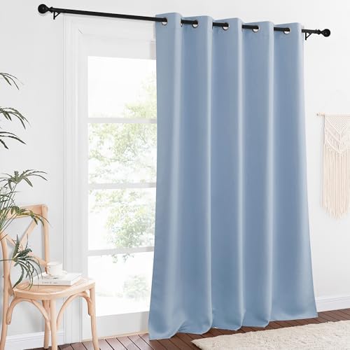 Blackout Curtains 84 Inch Length (Vintage Blue / 66"W x 102"L (Pack of 1))