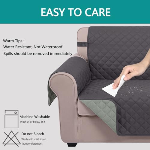 4 Seater Sofa Cover 91''Large Couch Cover (Dark Grey/Light Grey / 91''sofa Xxl - Xxl Large)
