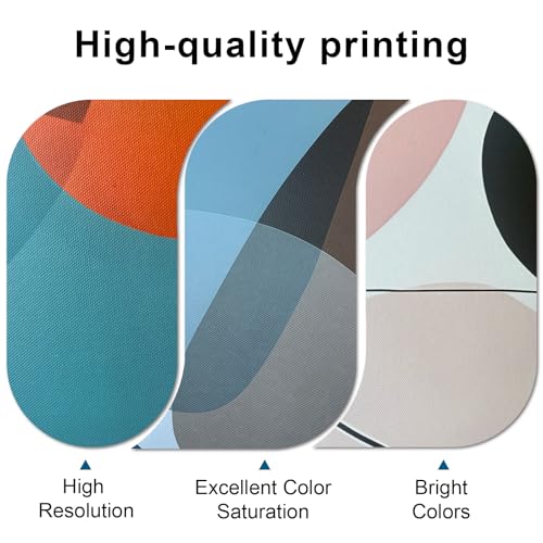 3 Pcs Modern Abstract Canvas Wall art (ColorBlock-02 / 24X36IN)
