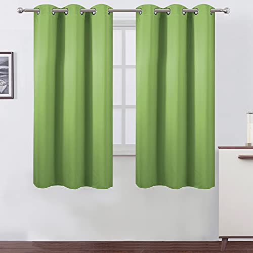Light Green Thermal Blackout Curtains (Light Green / 38"W x 63"L (Pack of 2))