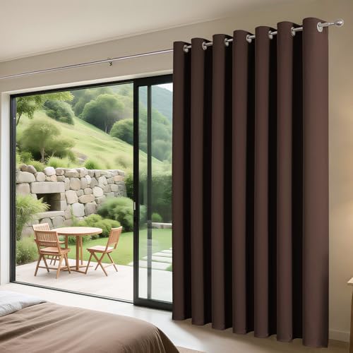 Blackout Patio Sliding Door Curtains (Chocolate / 70"W x 108"L (Pack of 1))
