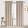Blackout Curtains for Bedroom Living Room 42 x 84 Inch Long Camel (Camel / 42"W x 84"L (Pack of 2))