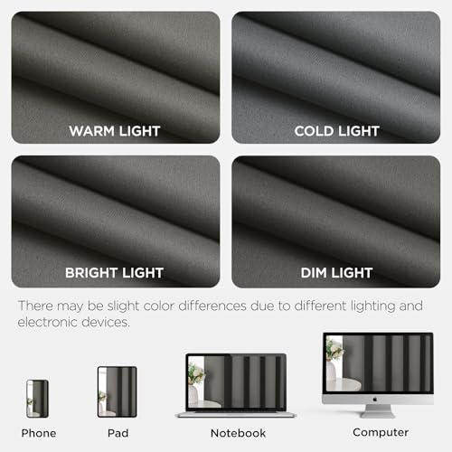 Blackout Patio Sliding Door Curtains (Light Grey / 70"W x 90"L (Pack of 1))