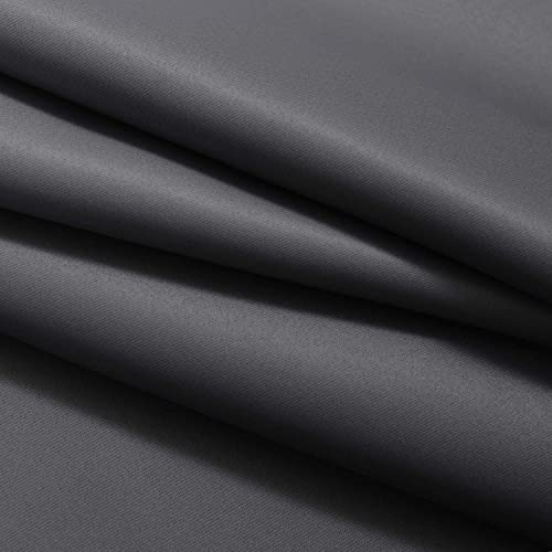 Ombre Curtains Black and Greyish White for Living Room (42"W x 84"L (Pack of 2) / Black)
