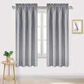 Blackout Curtains for Bedroom Living Room 38 x 63 Inch Long 2 Panels (Silver Grey / 38"W x 63"L (Pack of 2))
