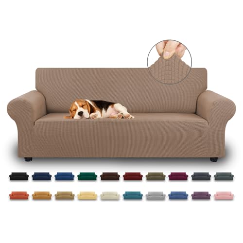 Stretch Couch Covers for Sofa (Camel / Large)