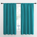 RV Blackout Curtains for Camper Windows (Peacock Blue / 29"W x 50"L (Pack of 2))