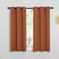 Kitchen Curtains Small Window Curtains & Drapes (Burnt Orange / 34"W x 48"L (Pack of 2))