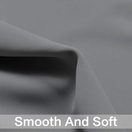 Blackout Curtains 38x63 inch Grey Thermal Drapes (Grey / 38"W x 63"L (Pack of 2))