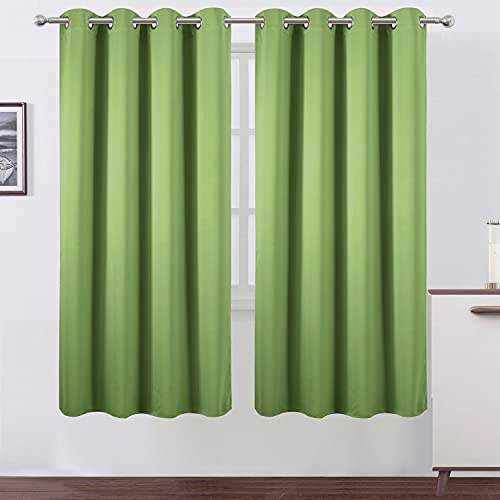 Light Green Thermal Blackout Curtains (Light Green / 52"W x 72"L (Pack of 2))