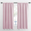 Baby Pink Blackout Curtains for Girls Room 42" w x 63" L 2 Panels (Baby Pink / 42"W x 63"L (Pack of 2))