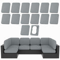 14Pcs Patio Cushion Covers (Grey / 14PCS)