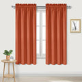 Blackout Curtains for Bedroom Living Room 42 x 72 Inch Long 2 Panels (Burnt Ochre / 42"W x 72"L (Pack of 2))