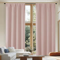 Ava Blackout Curtains for Patio 108 Inches Long 2 Panels Set (Blush / 50"W x 108"L (Pack of 2))