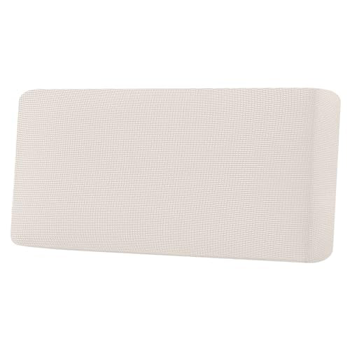 Super Stretch Individual Seat Cushion Covers Sofa Covers Couch Cushion Covers Slipcover Sets Thick Jacquard Textured Twill Fabric (Ivory / 1 Cushion Sofa)