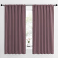 Blackout Curtains for Bedroom (Dry Rose / 62"W x 63"L (Pack of 2))