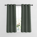 Bedroom Blackout Curtains & Drapes (Dark Mallard / 37"W x 54"L (Pack of 2))