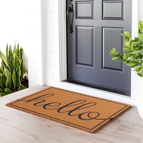 Natural Coco Coir Non (Hello Script / 24x36)