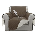 Double Protection 100% Waterproof Chair Sofa Cover for Living Room (Camel/Ivory / Chair Small)