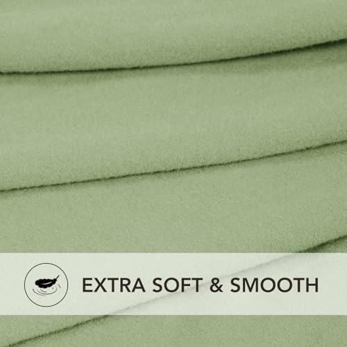 Stretc Recliner Chair Covers Fleece Soft Couch Covers for Sofa (Small Recliner Chair / Sage Green)