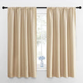 Biscotti Beige Blackout Curtains for Bedroom 42" x 63" 2 Panels (Biscotti Beige / 42"W x 63"L (Pack of 2))