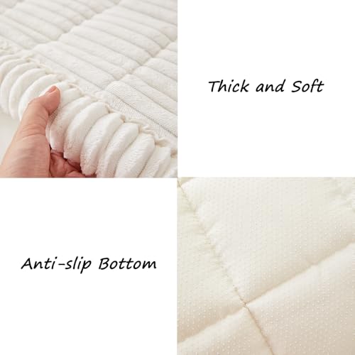 Couch Covers for Dogs Washable (White / 27.6" X 82.7")