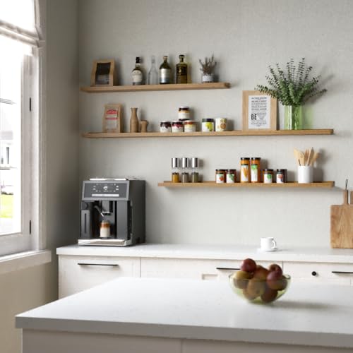 Floating Shelves Set of 2 (Oak / 47.2 in)