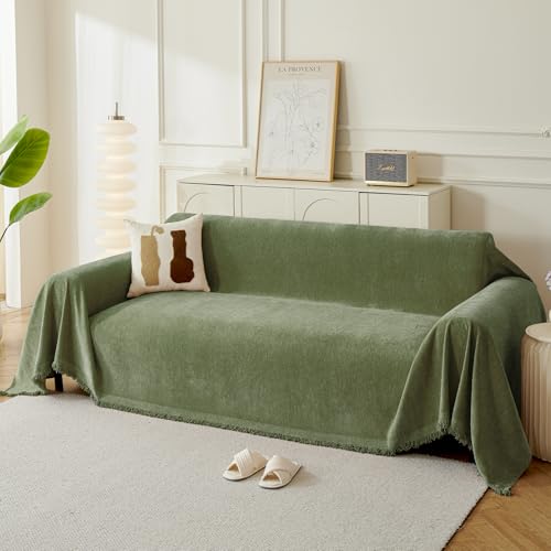 Couch Cover for Sofa (Green / 71*102 inch)