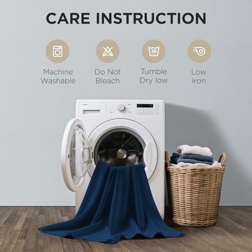 Blackout Curtains 84 Inch Length 2 Panels Set (Navy Blue / 42"W x 84"L (Pack of 2))