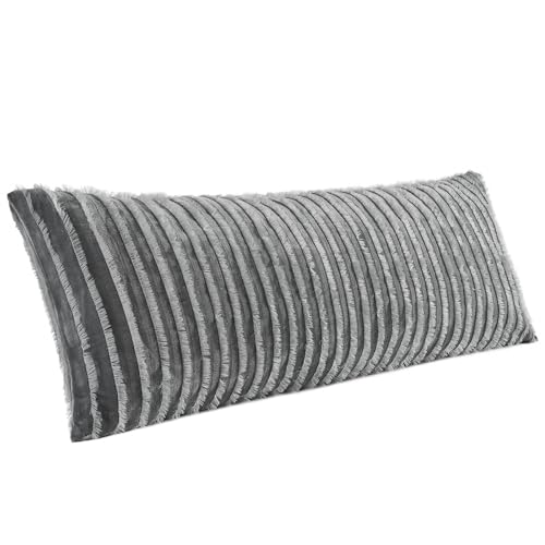 Body Pillow Cover with Zipper (Boho-gray / 54" x 20" (Pack of 1))