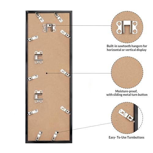 12x36 Picture Frame for Wall Display (Black / 12x36)