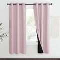 100% Blackout Window Curtain Panels (Lavender Pink / 37"W x 70"L (Pack of 2))